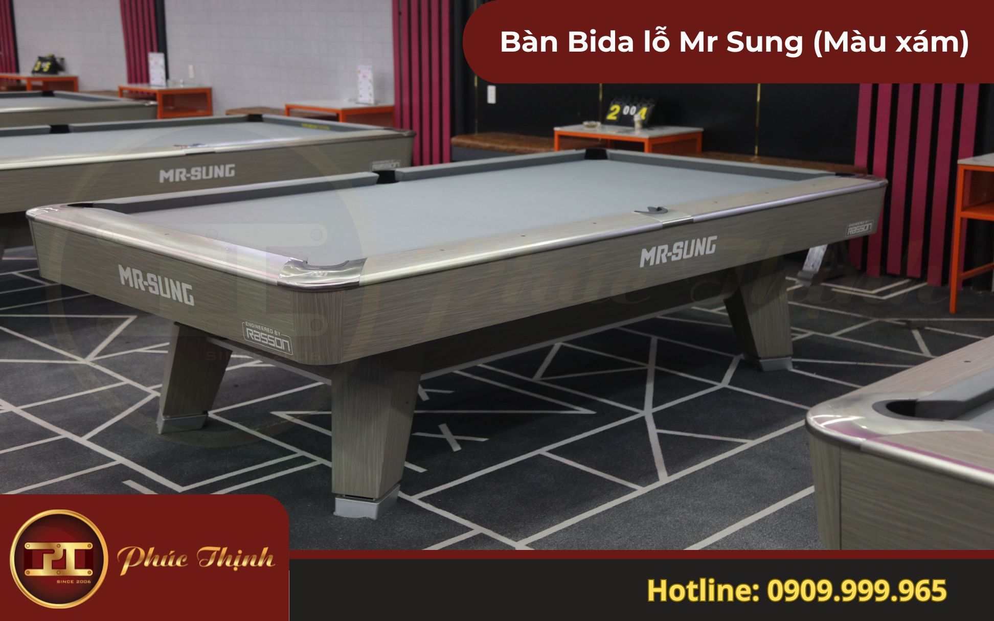 Hình ảnh bàn Bida Mr Sung tại Phúc Thịnh