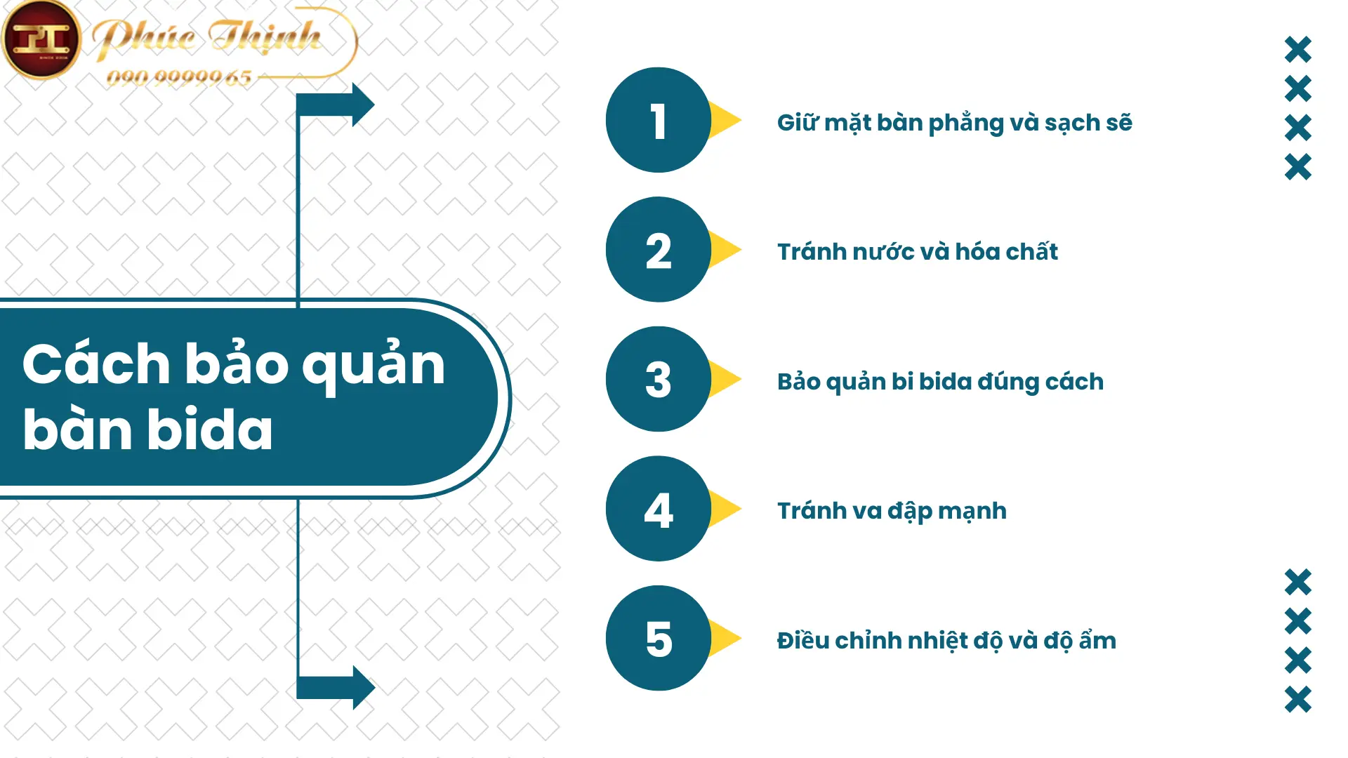 Cách bảo quản bàn bida