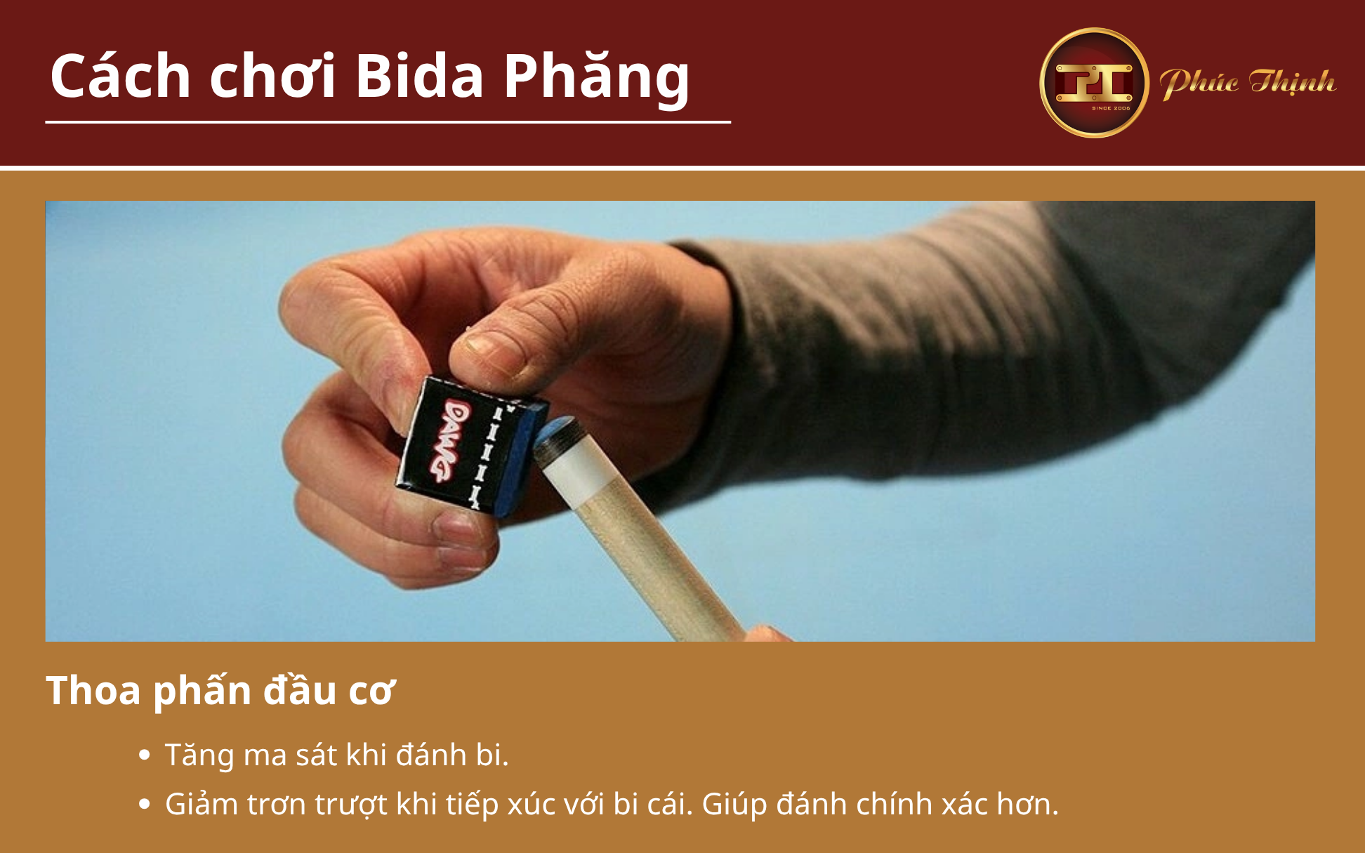 Thoa phấn đầu cơ để tăng ma sát