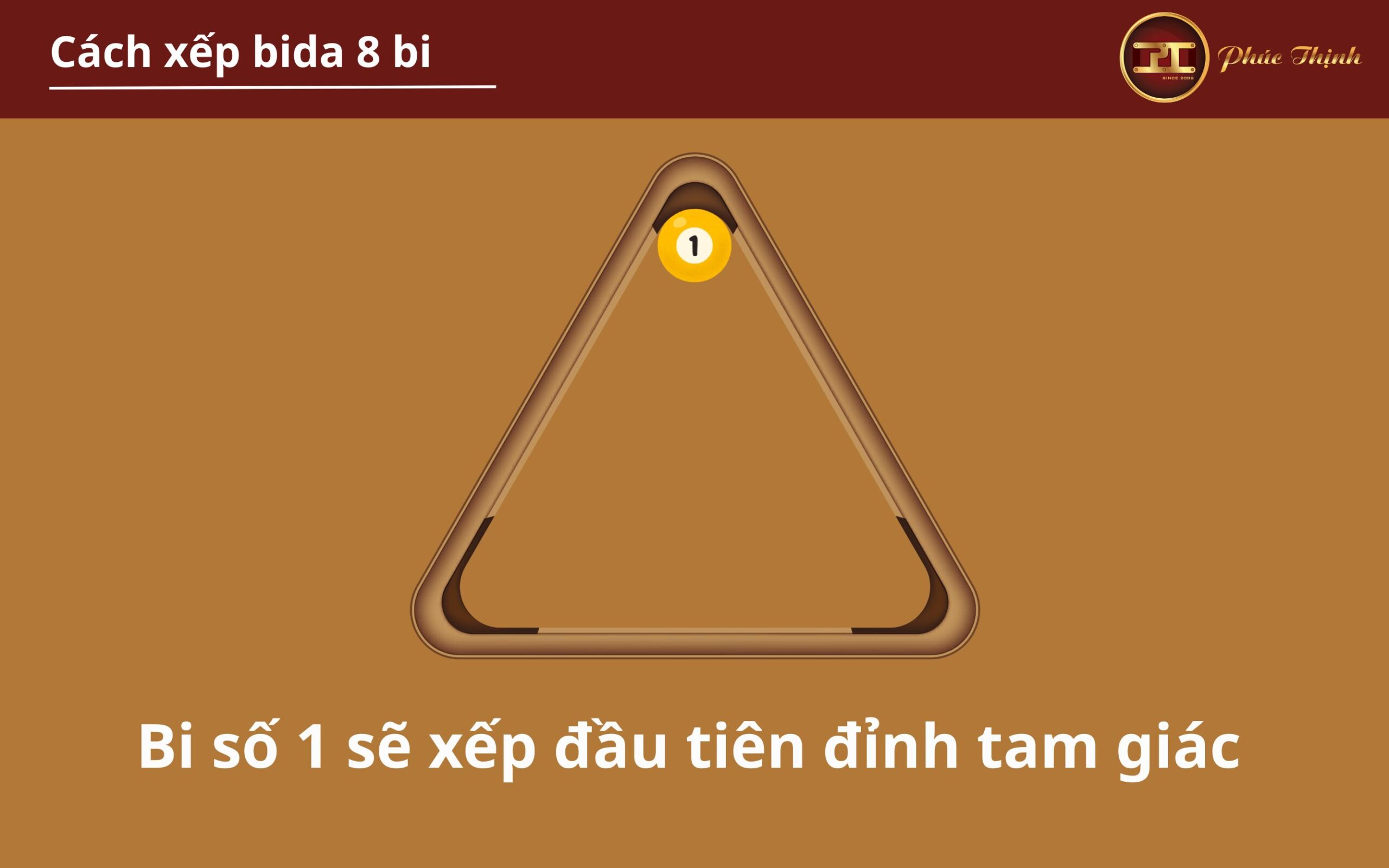 Bi số 1 sẽ xếp đầu tiên đỉnh tam giác