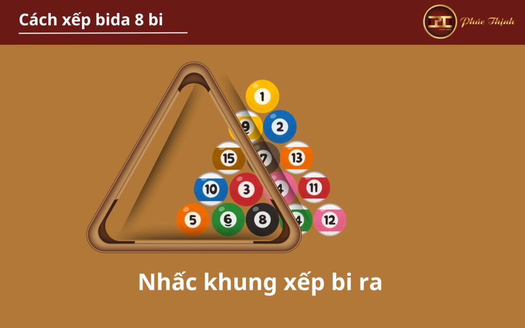 Sau khi cân chỉnh cho các bi khít, từ từ nhấc khung ra để bẳt đầu chơi
