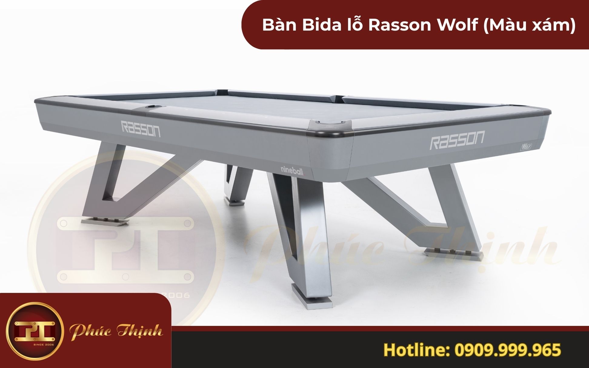 Bàn Bida Rasson Wolf nhập Trung - Bida Phúc Thịnh