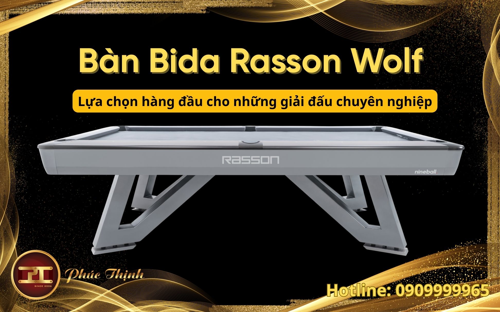 Bàn Bida Rasson Wolf Nhập Trung, bàn liên doanh uy tín tại Bida Phúc Thịnh