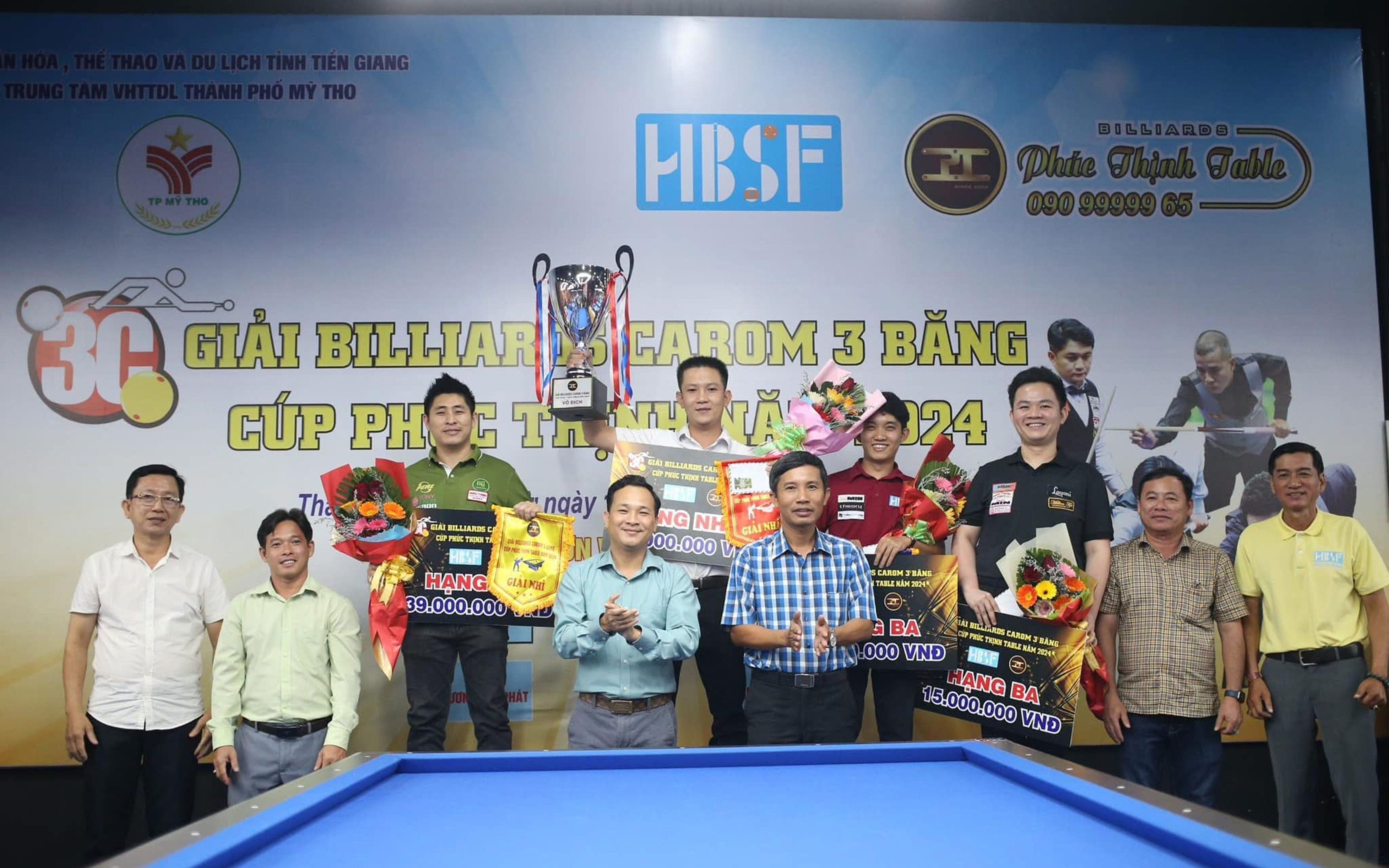 Bida Phúc Thịnh tài trợ HBSF Liên đoàn Billiards Snooker TP.HCM