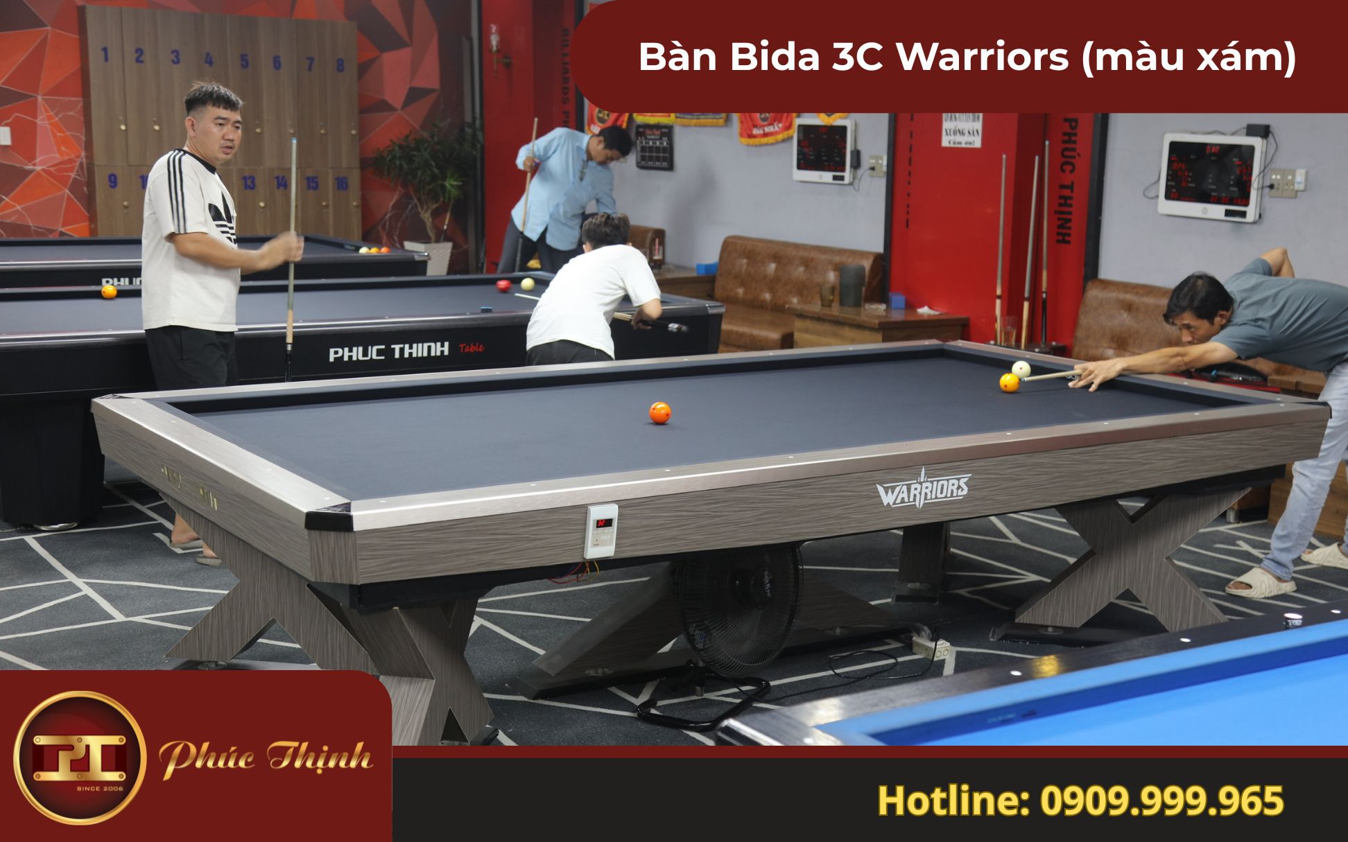 Tổng quan về bàn Bida 3C Warriors