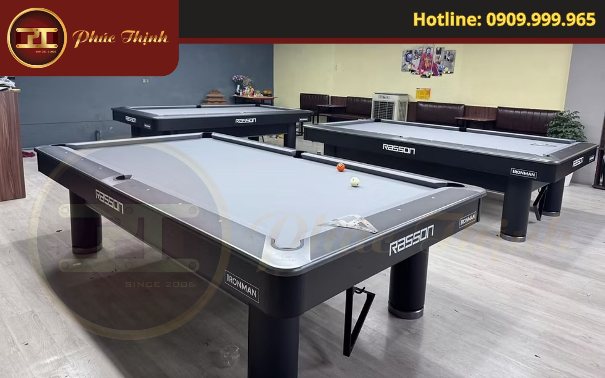 Bàn Bida Rasson Ironman giúp tăng sức hút và độ nhận diện cho CLB Bida