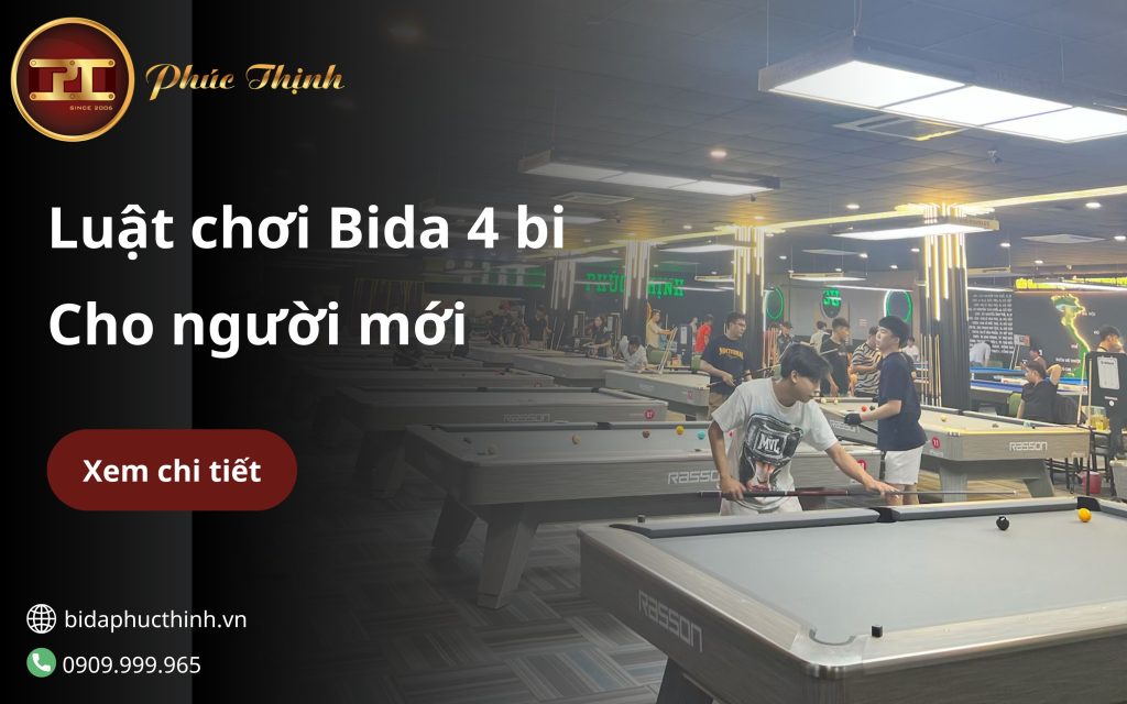 Luật chơi Bida 4 bi cho người mới