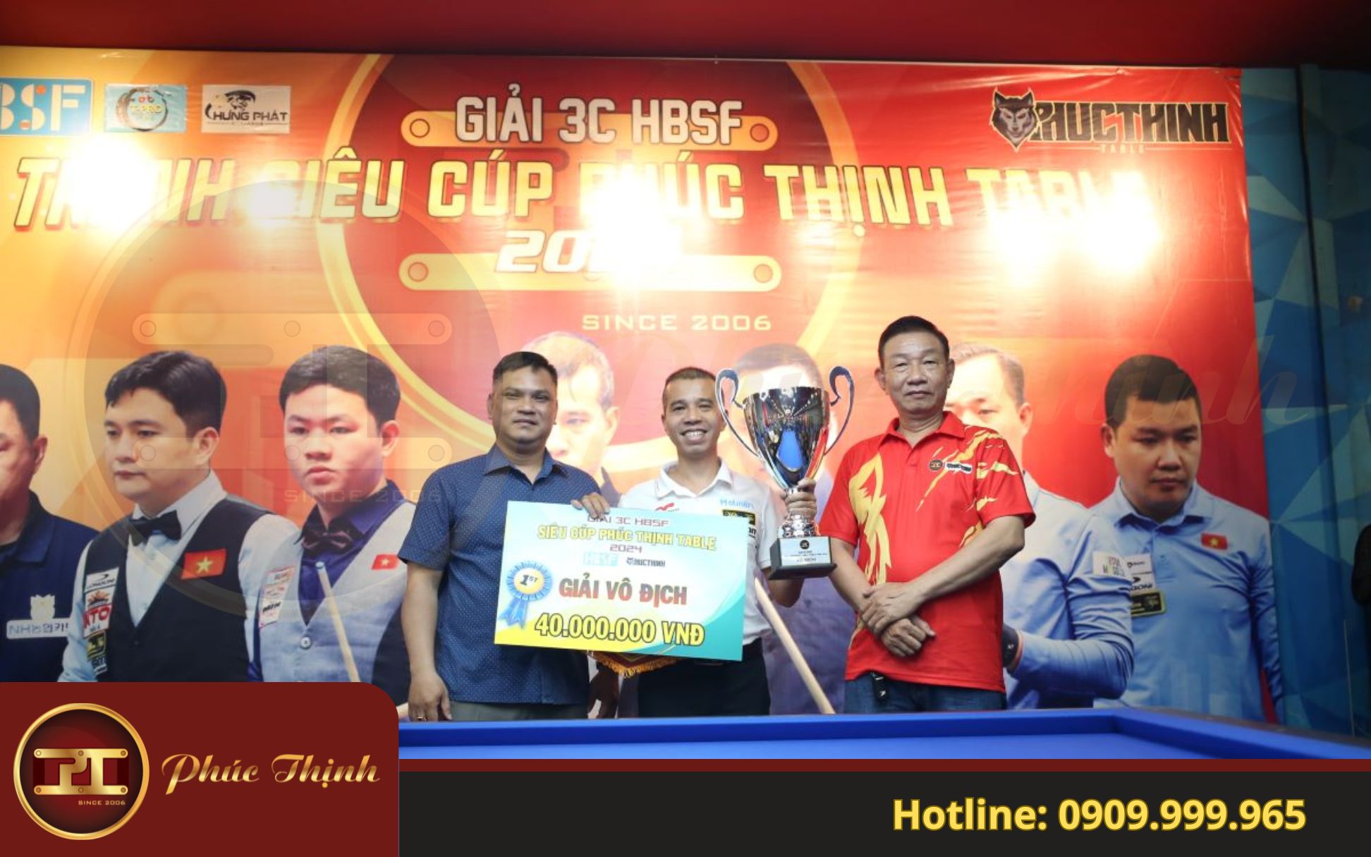 chuỗi hệ thống Phúc Thịnh tài trợ cho các giải đấu lớn