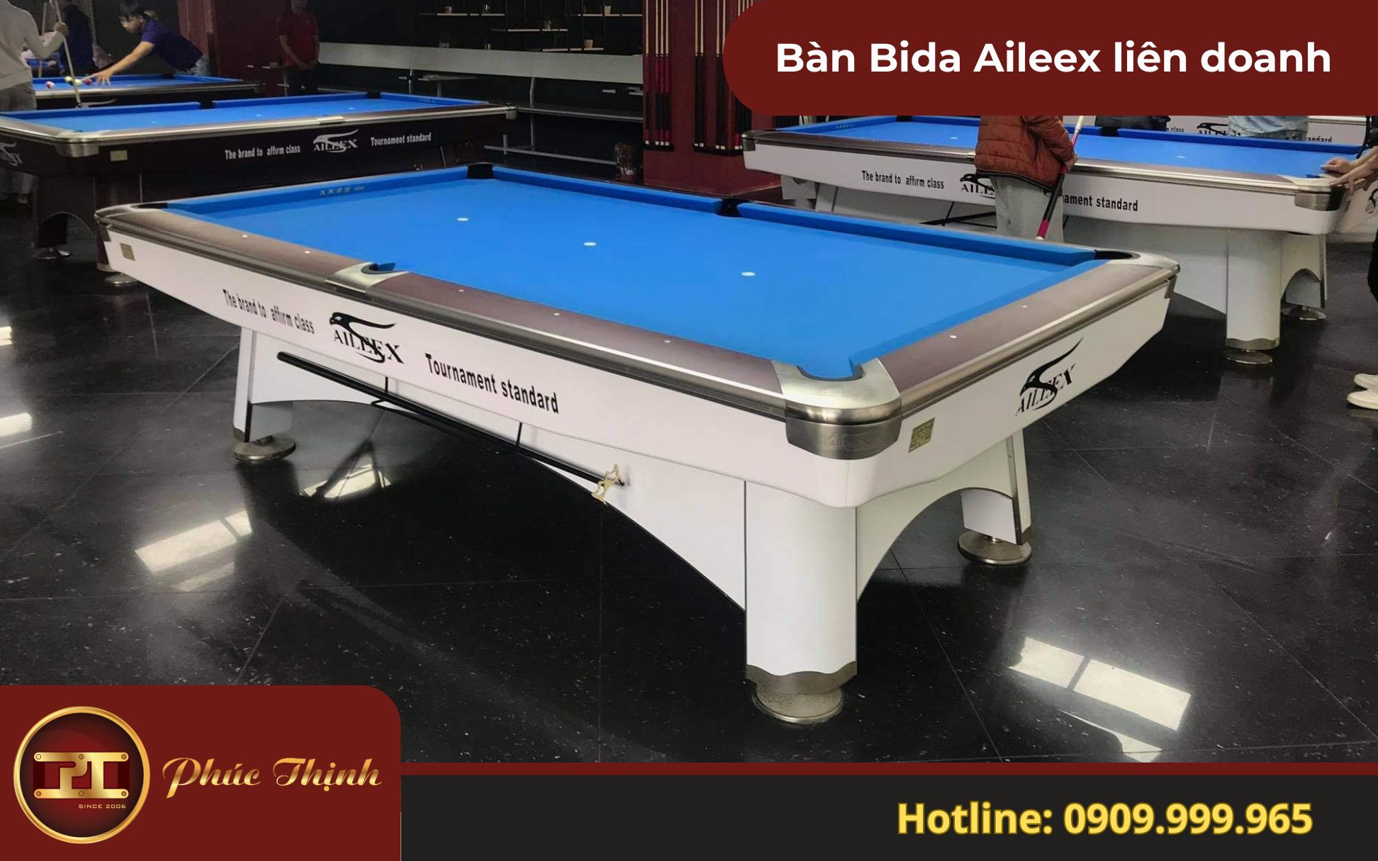 Bàn bida Aileex nhập Trung (Nội địa / Liên doanh)