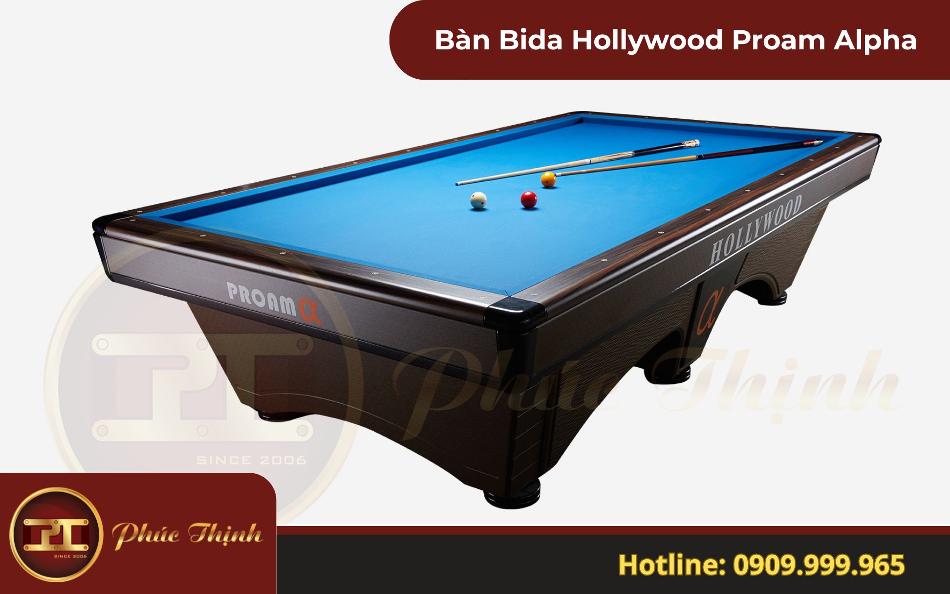 Bàn bida Carom Hollywood Proam Alpha