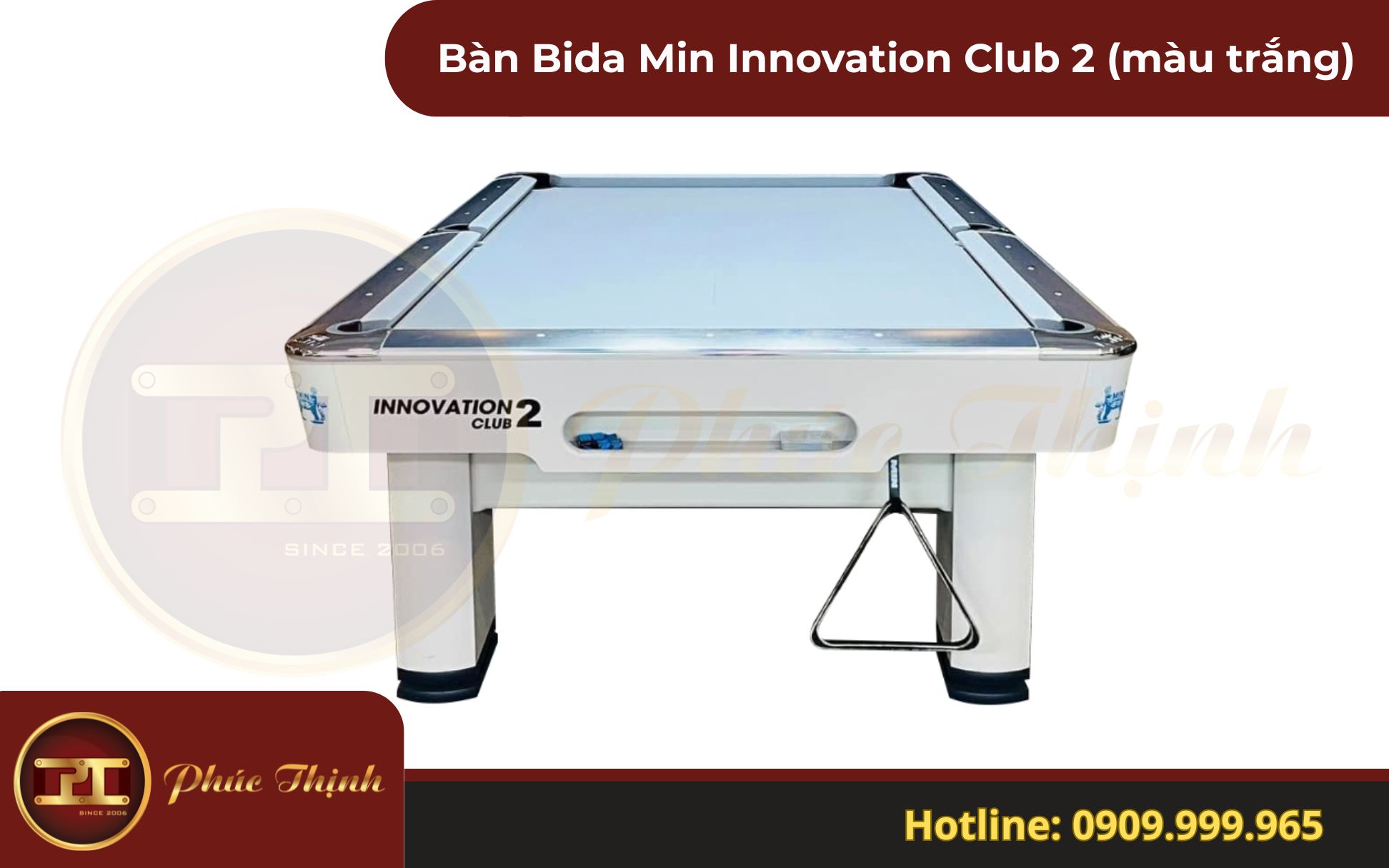 Giá bàn bida Min Innovation club 2 màu trắng