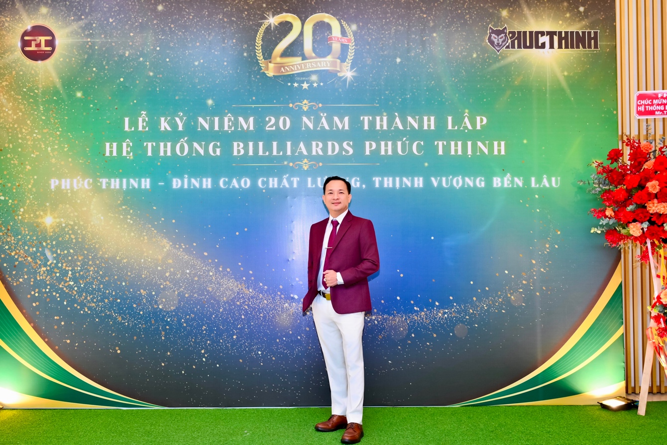 Ông Lương Khắc Tâm – Nhà sáng lập Hệ thống Billiards Phúc Thịnh